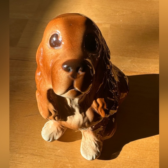 Vintage Brown English Cocker Spaniel Ceramic Figurine Approximately 6 in tall - Picture 3 of 13